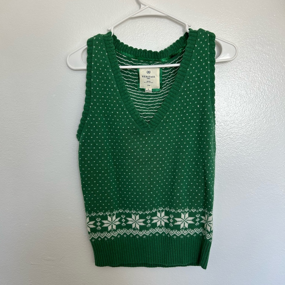 Vintage Green Vest